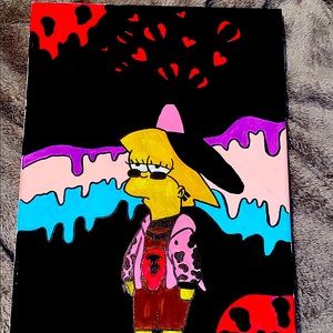 This is a drawn out canvas by me